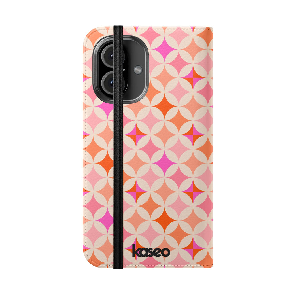 Retro Tile - Flip Phone Case