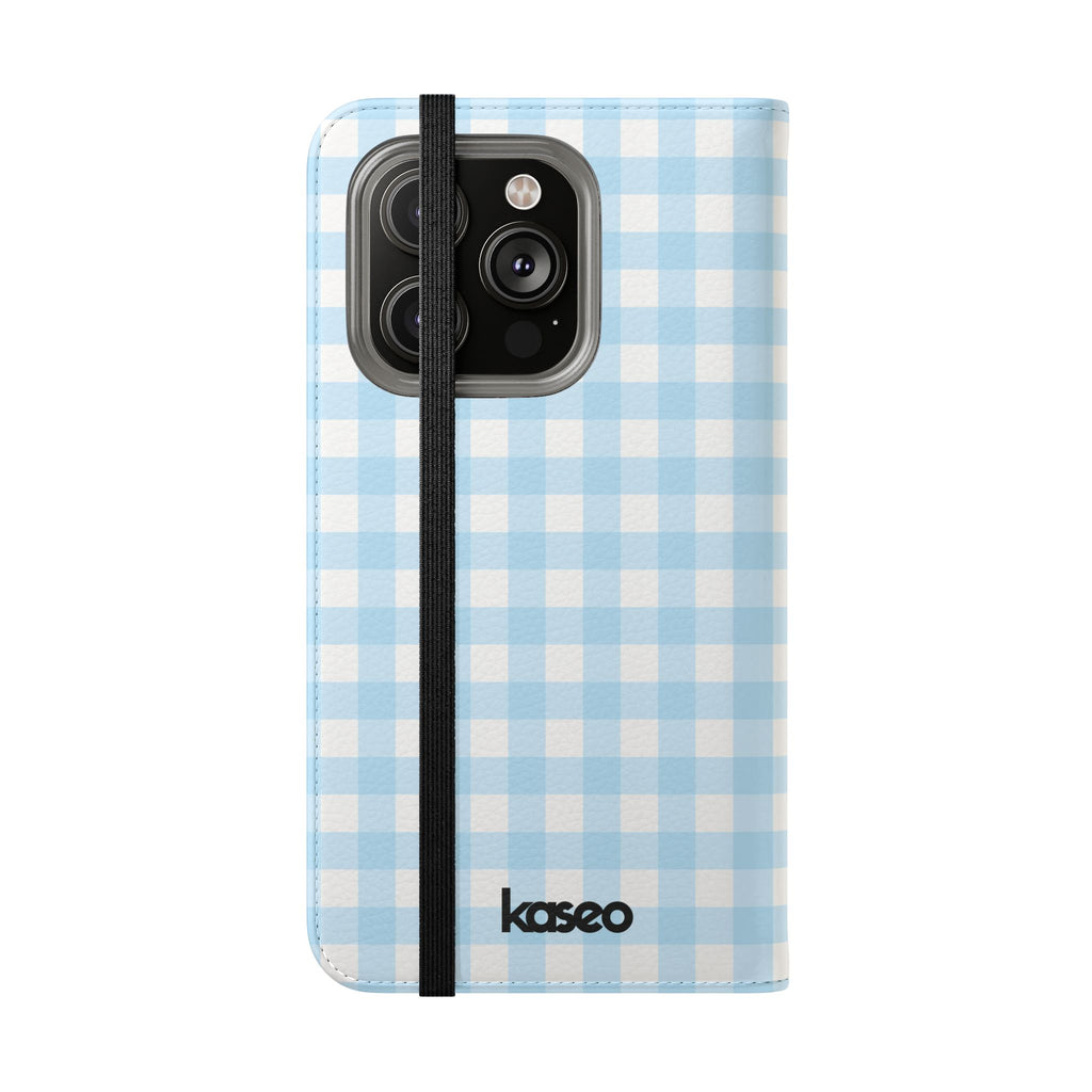 Gingham Sky - Flip Phone Case