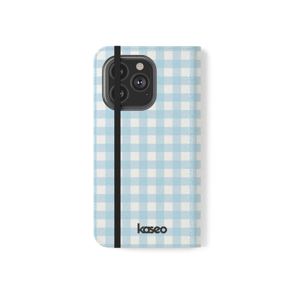 Gingham Sky - Flip Phone Case