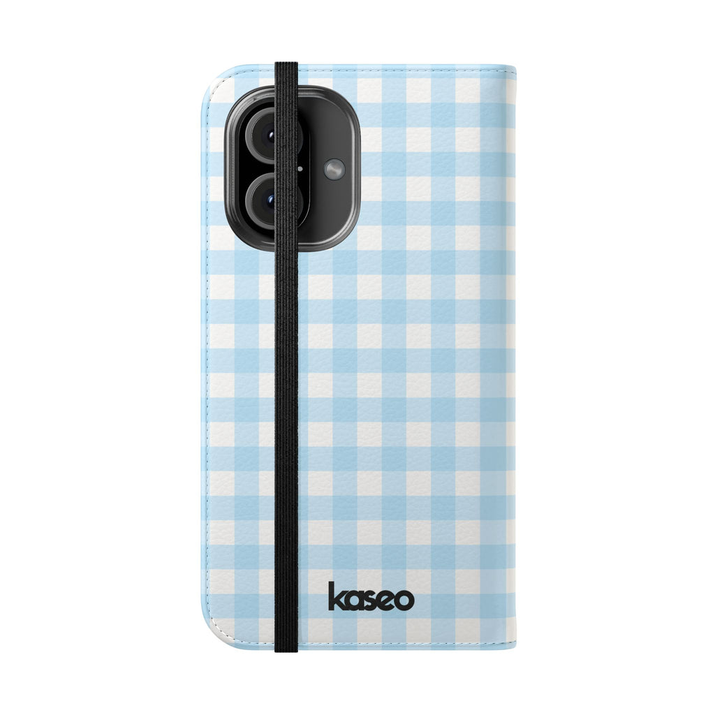 Gingham Sky - Flip Phone Case