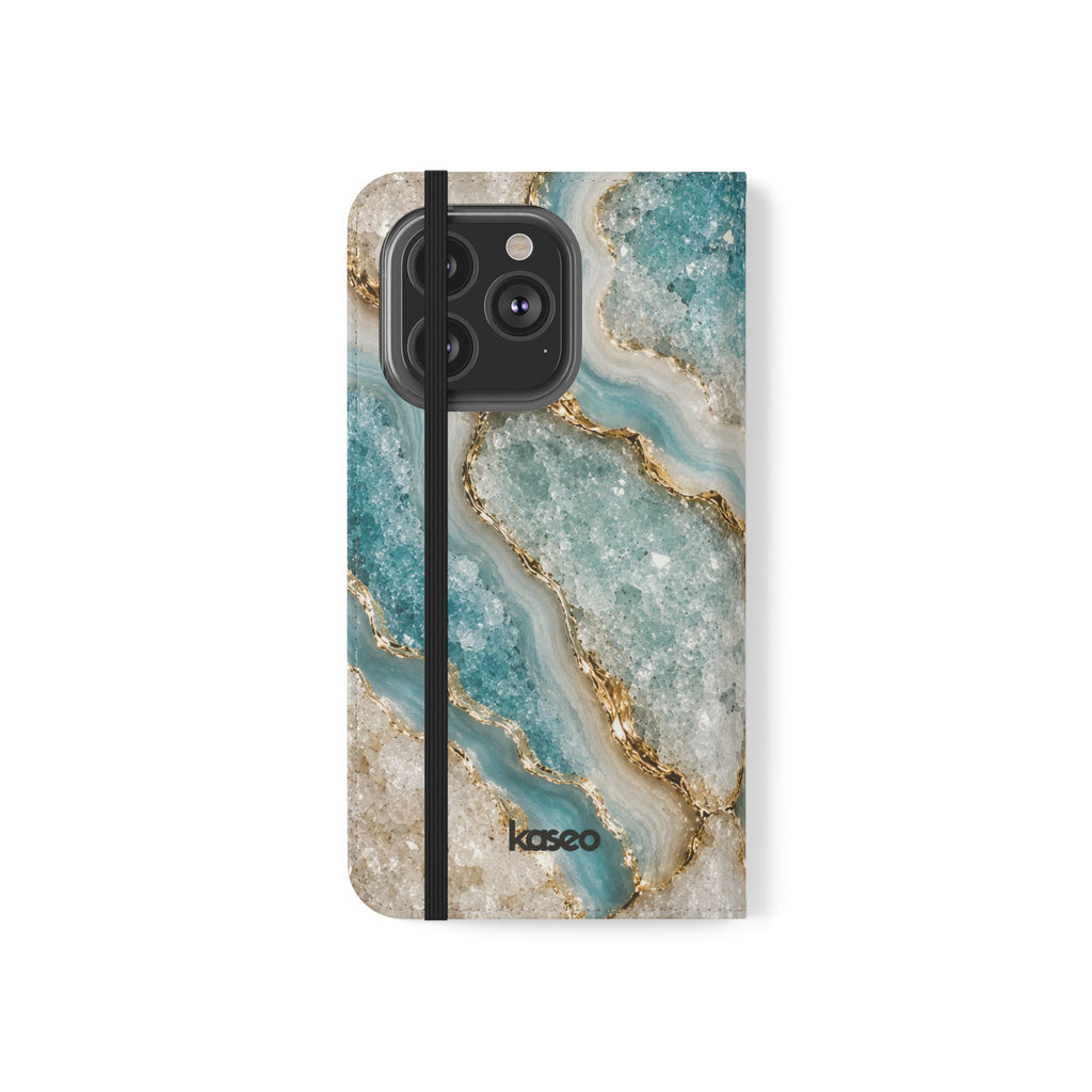 Crystal Aqua - Flip Phone Case