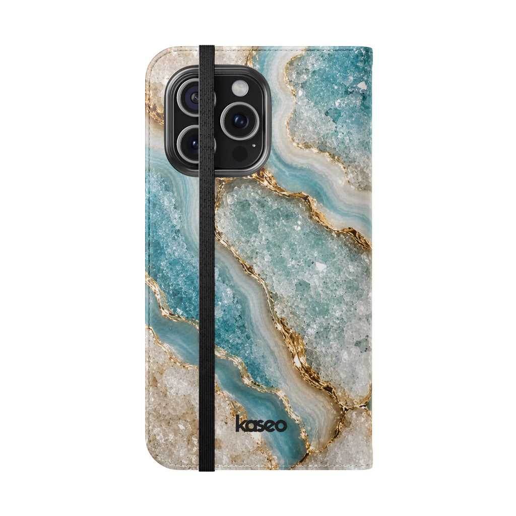 Crystal Aqua - Flip Phone Case