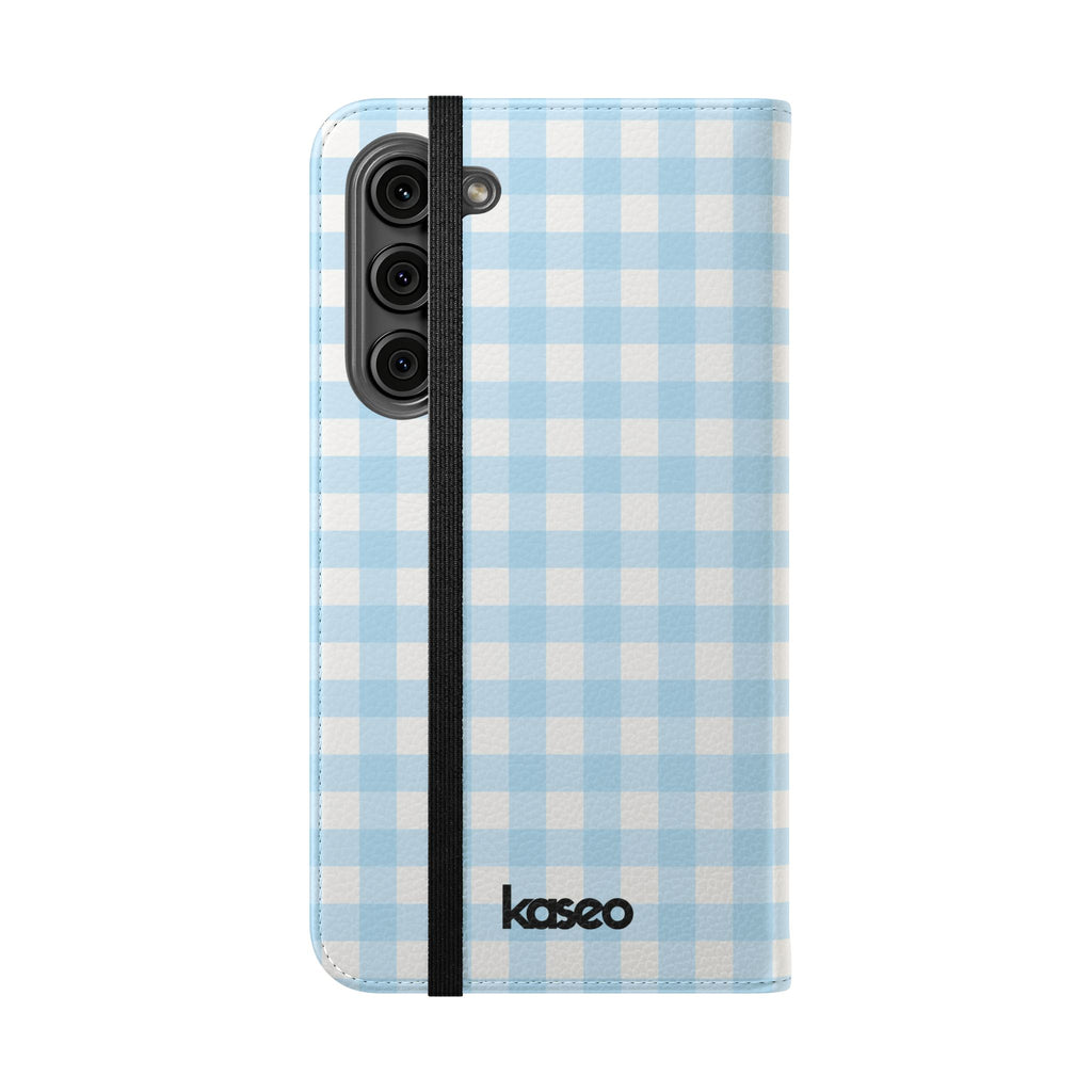 Gingham Sky - Flip Phone Case