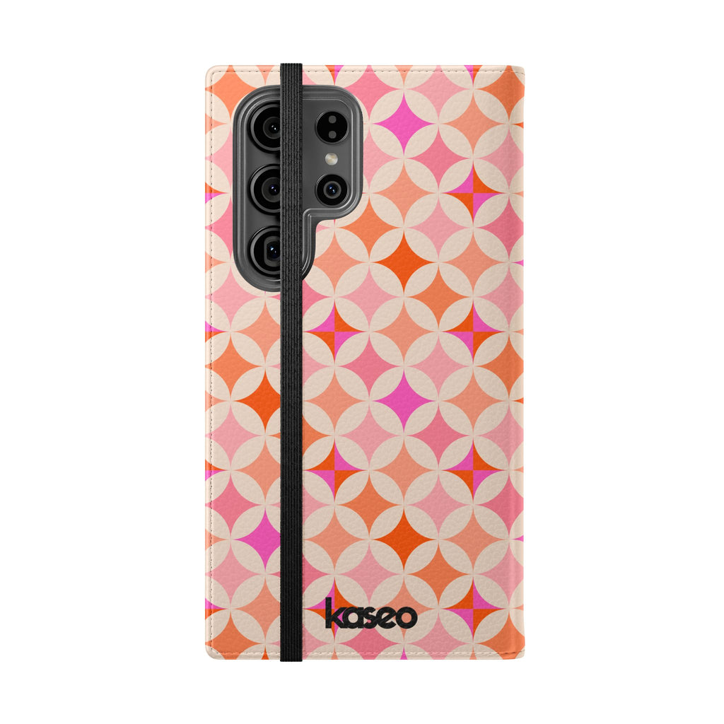 Retro Tile - Flip Phone Case