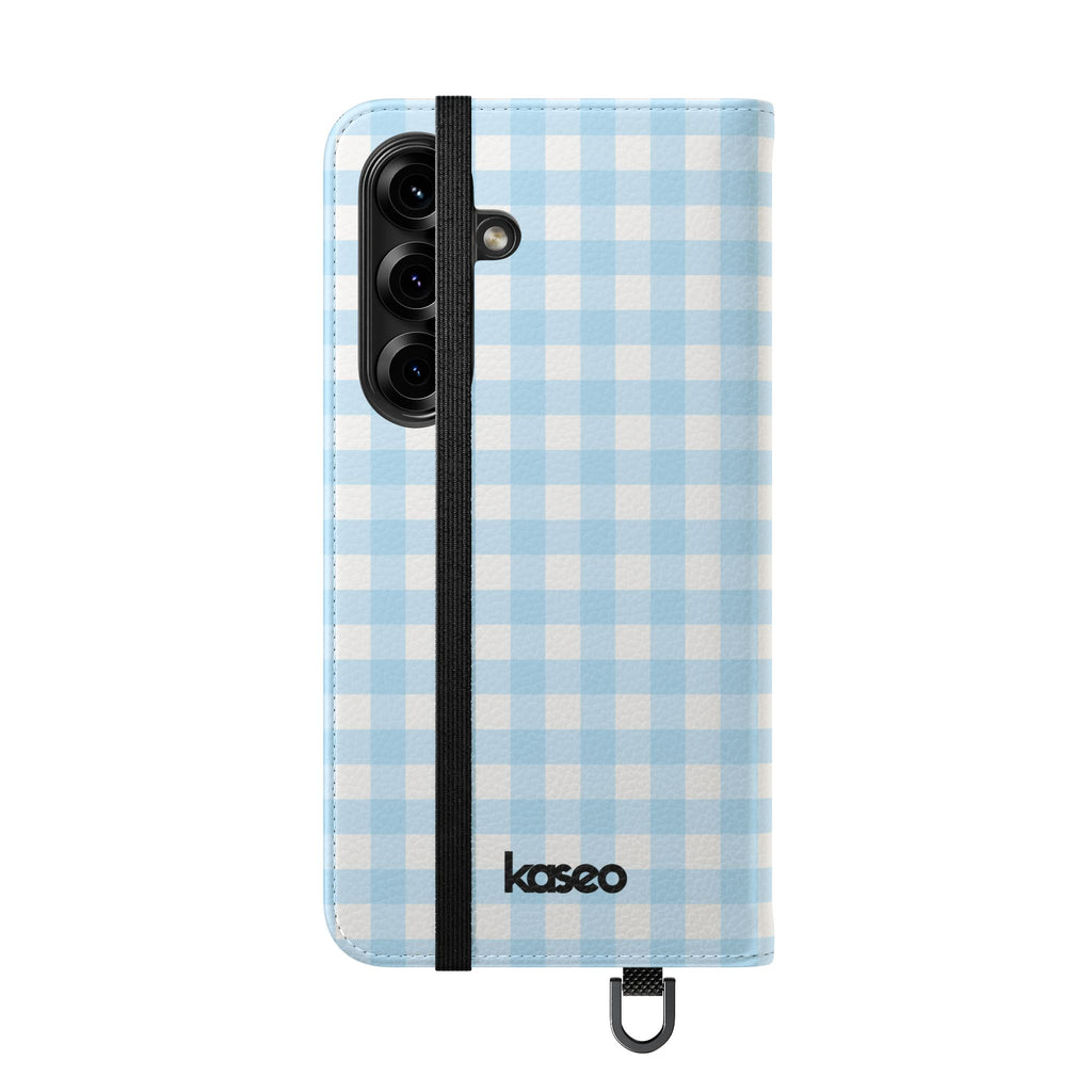 Gingham Sky - Flip Phone Case