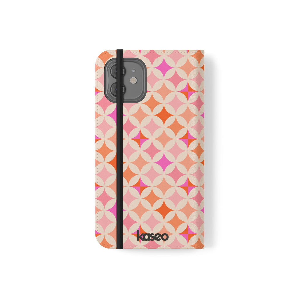 Retro Tile - Flip Phone Case