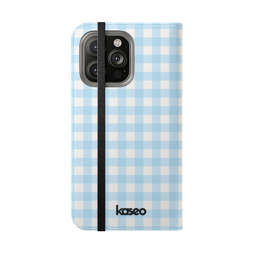 Gingham Sky - Flip Phone Case