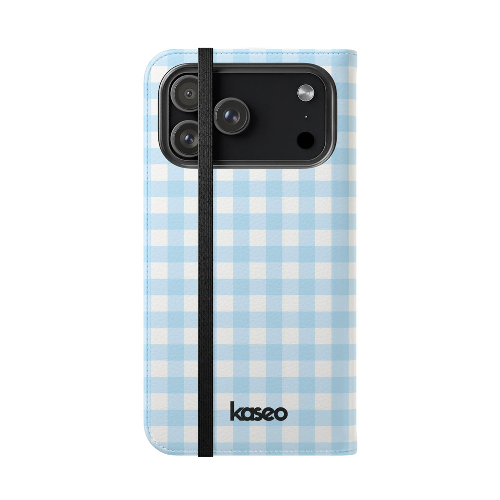 Gingham Sky - Flip Phone Case