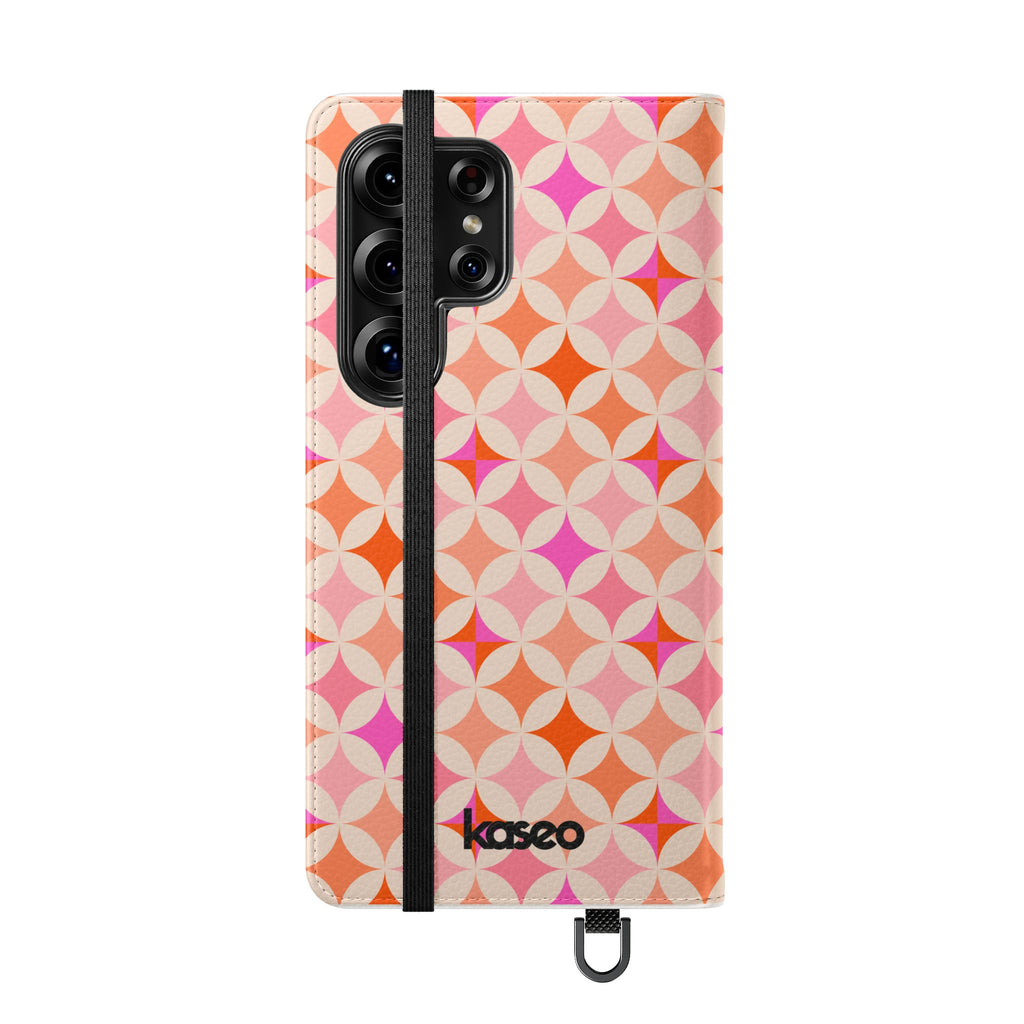 Retro Tile - Flip Phone Case
