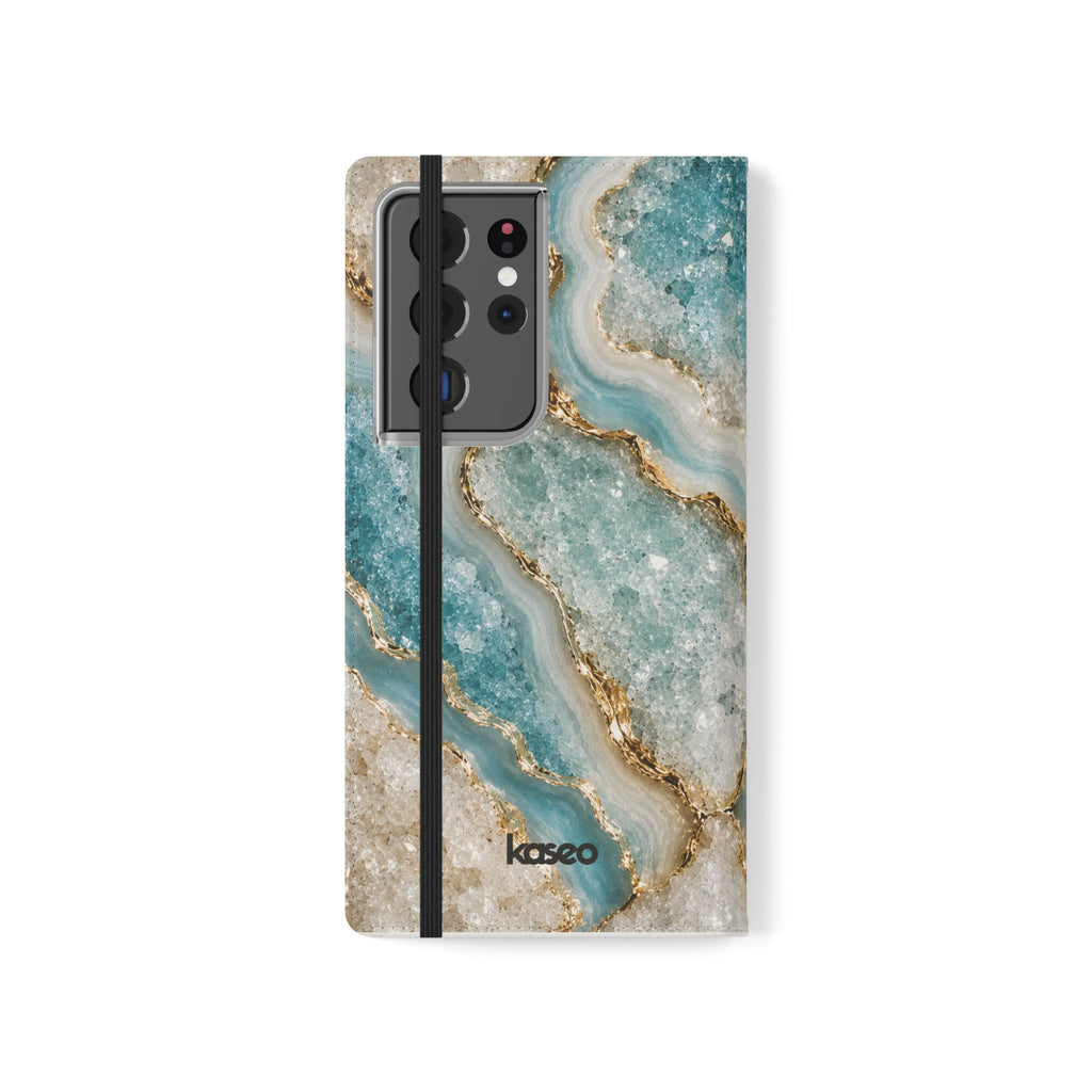 Crystal Aqua - Flip Phone Case