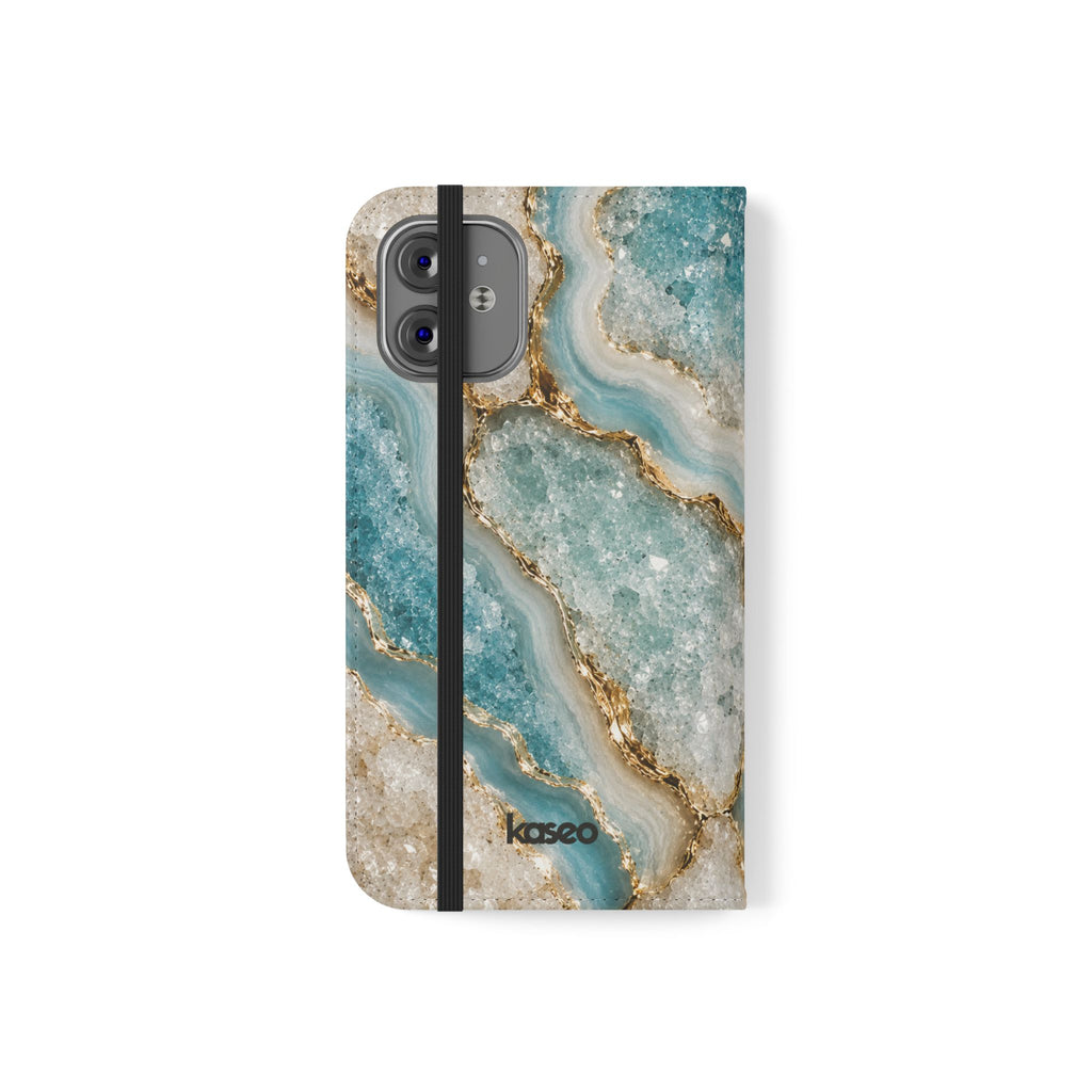Crystal Aqua - Flip Phone Case