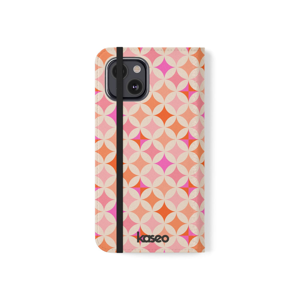 Retro Tile - Flip Phone Case