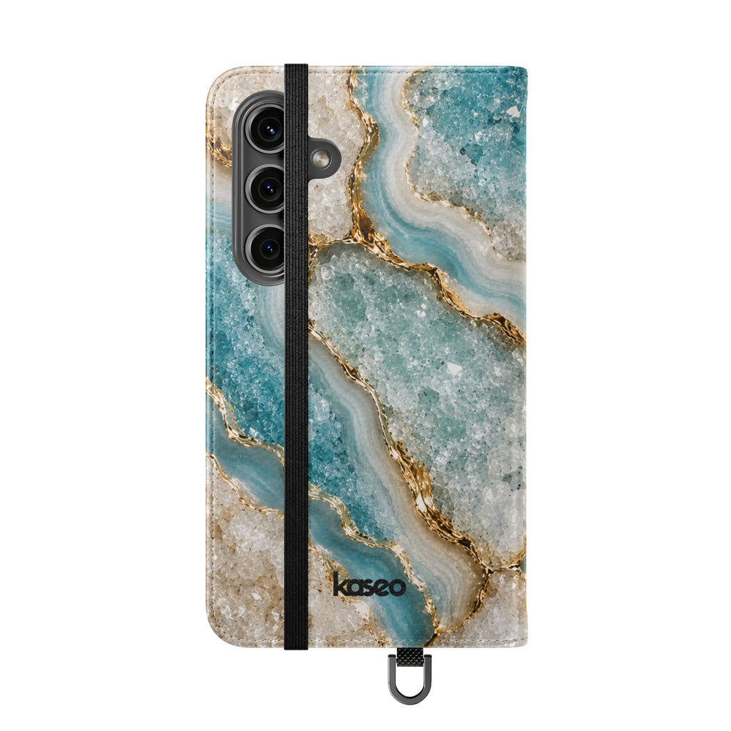 Crystal Aqua - Flip Phone Case