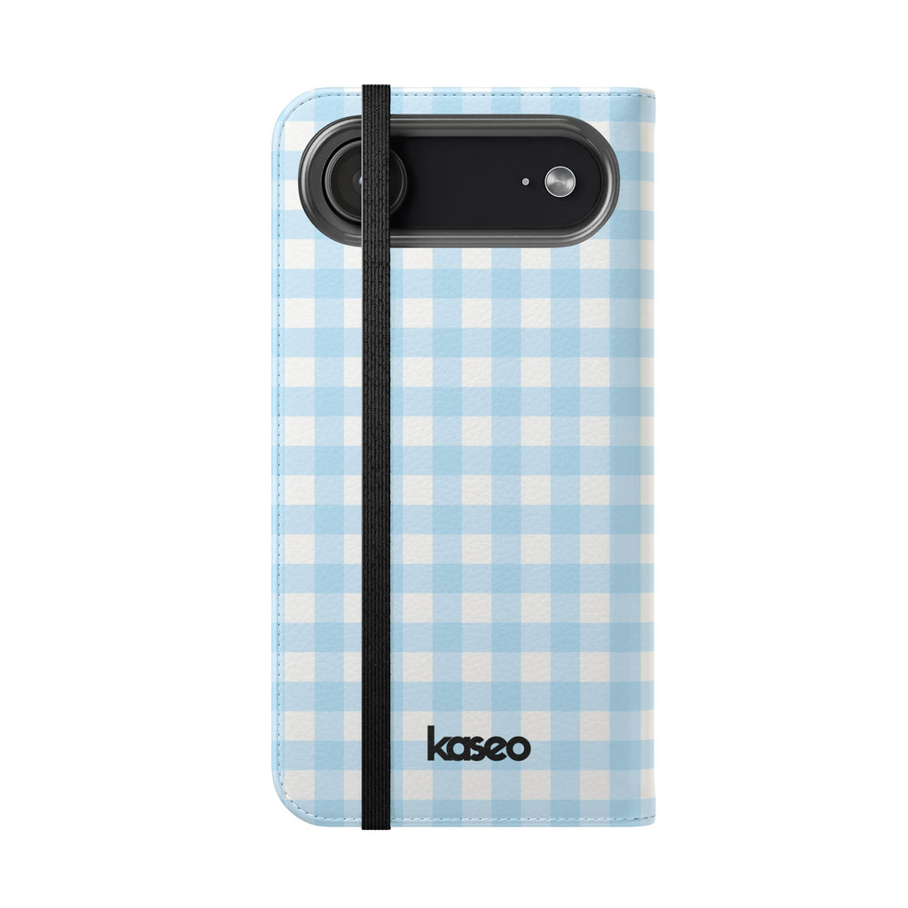 Gingham Sky - Flip Phone Case