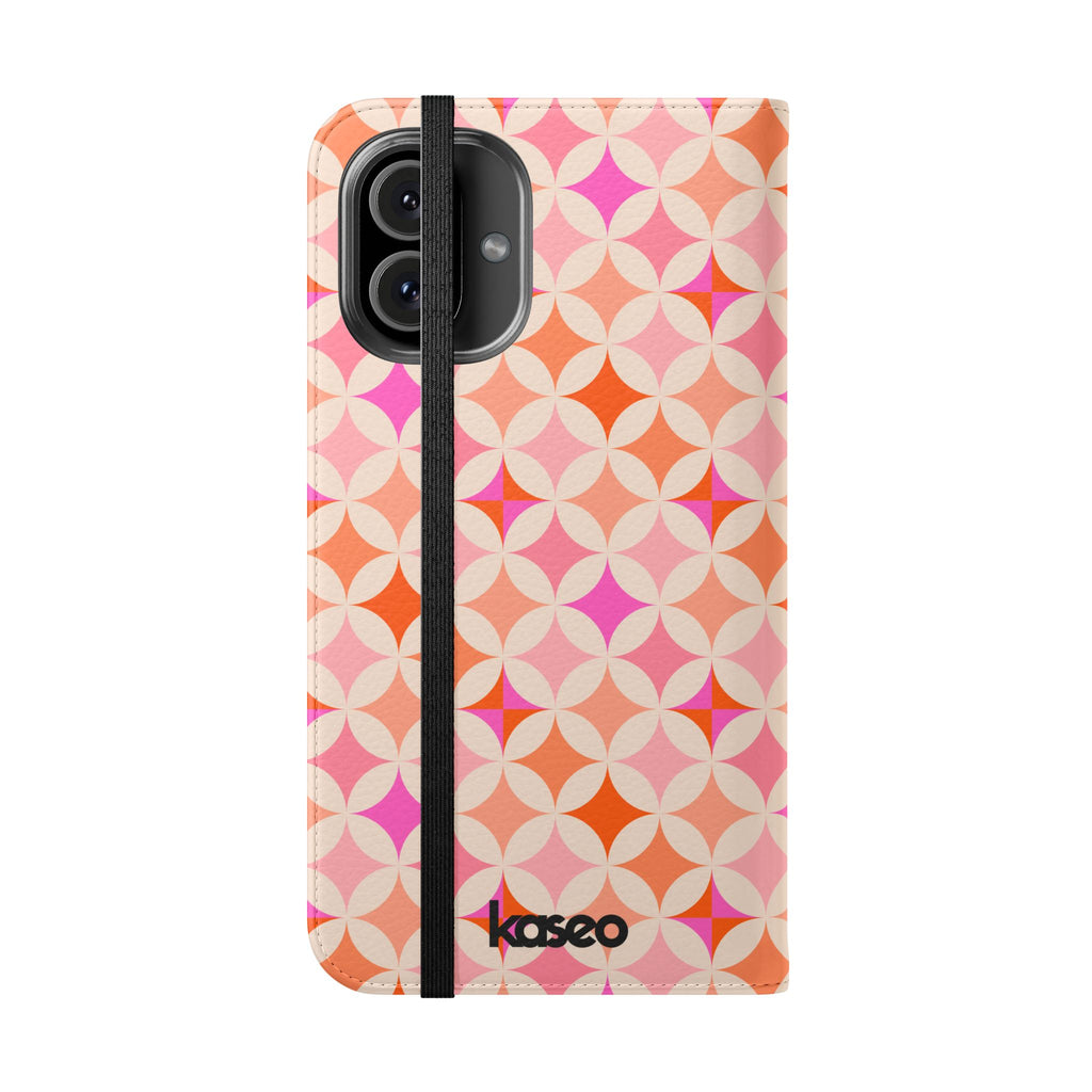 Retro Tile - Flip Phone Case