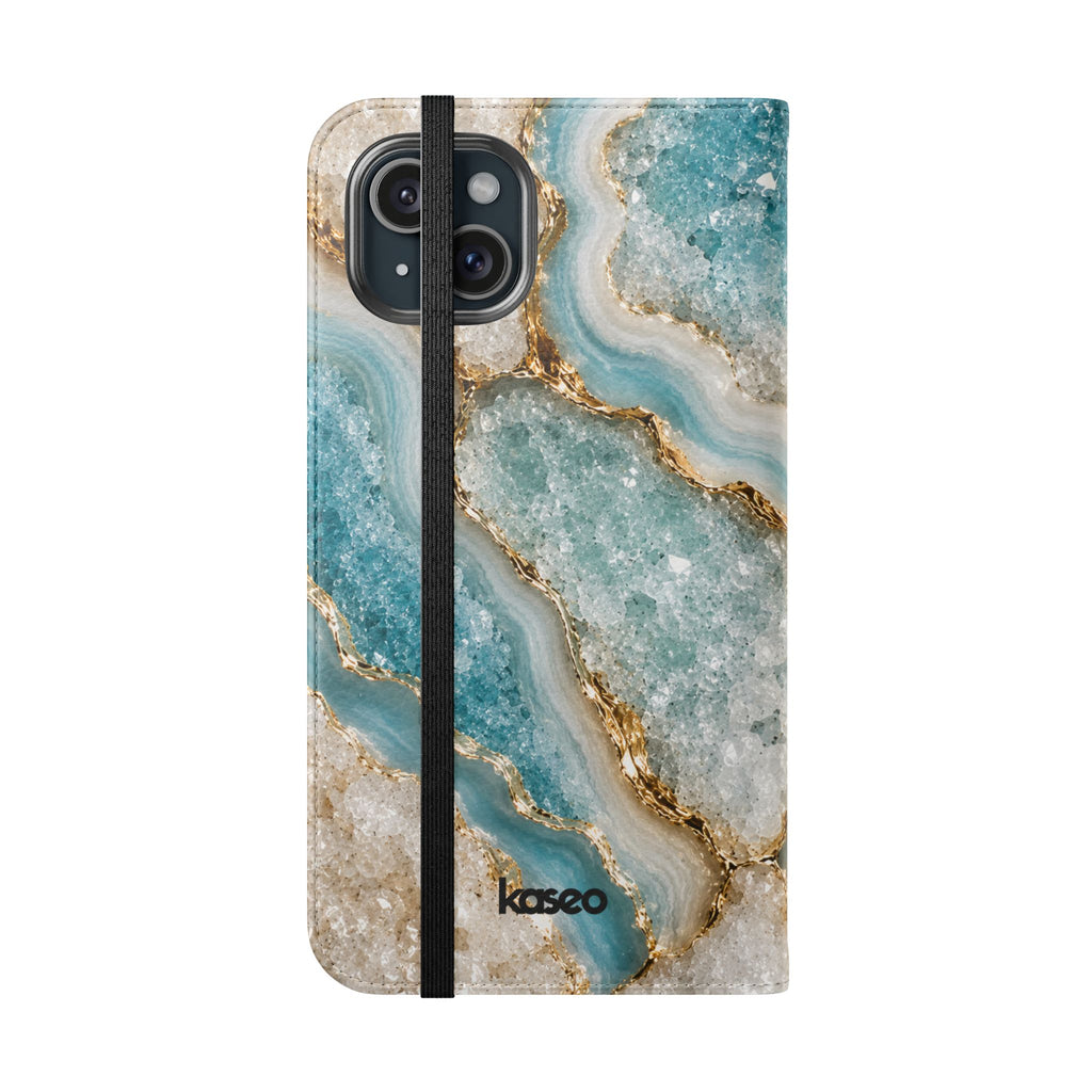 Crystal Aqua - Flip Phone Case