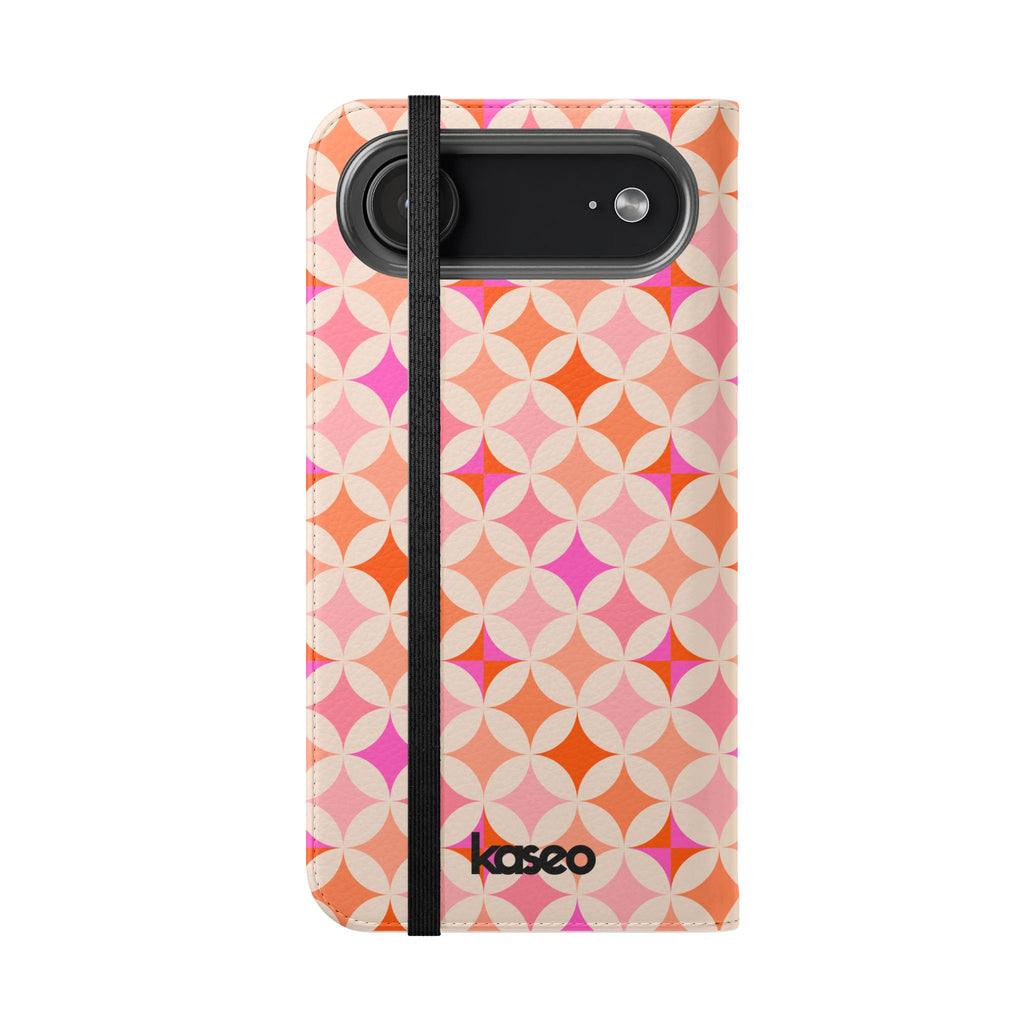 Retro Tile - Flip Phone Case