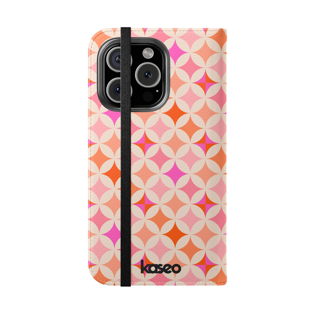 Retro Tile - Flip Phone Case