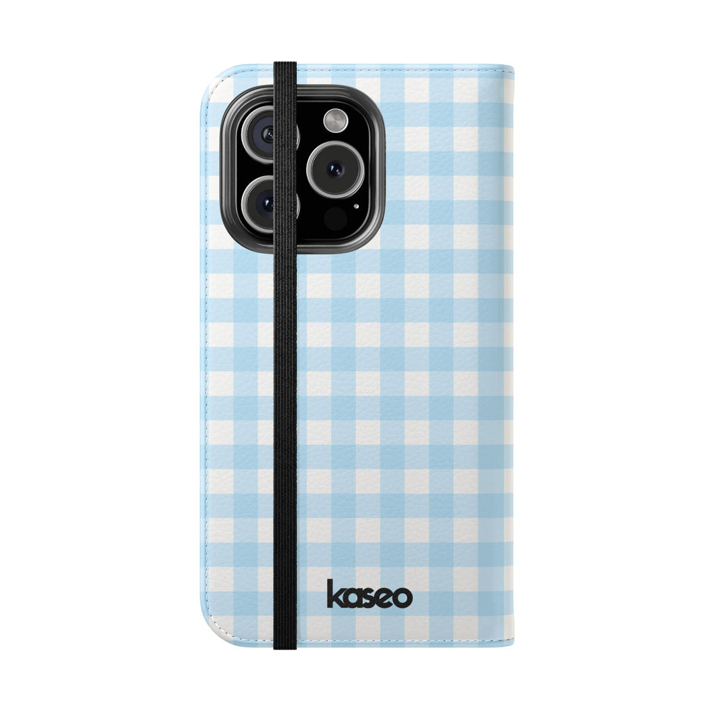 Gingham Sky - Flip Phone Case