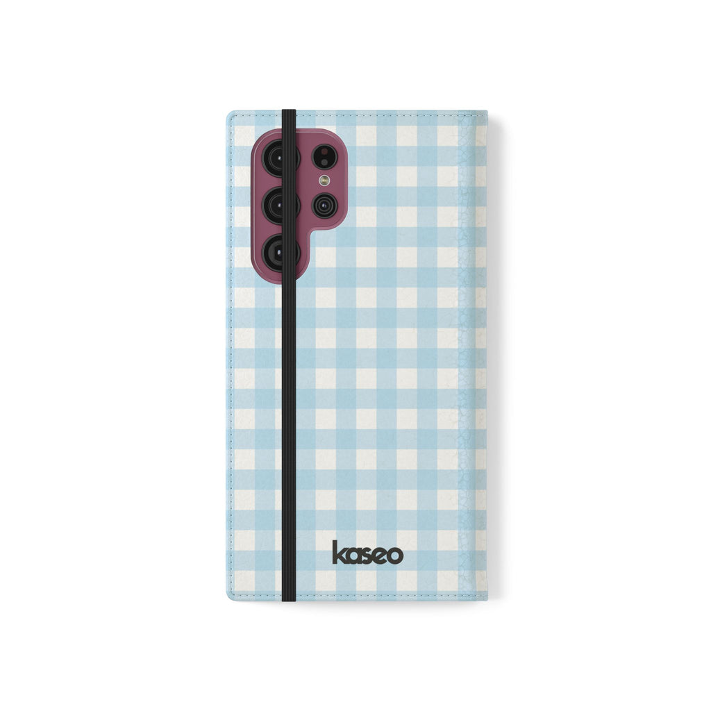 Gingham Sky - Flip Phone Case