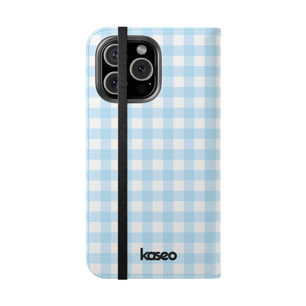 Gingham Sky - Flip Phone Case
