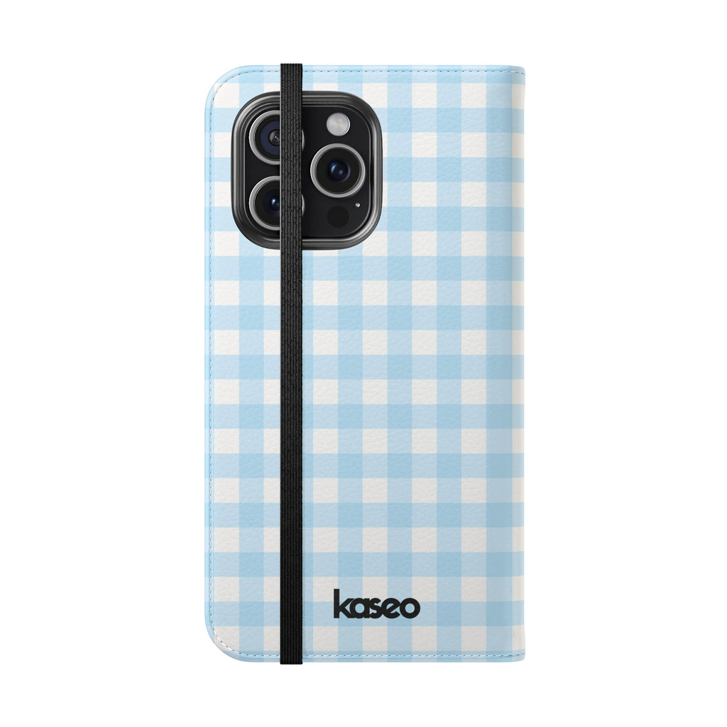 Gingham Sky - Flip Phone Case