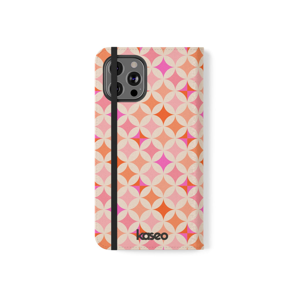 Retro Tile - Flip Phone Case
