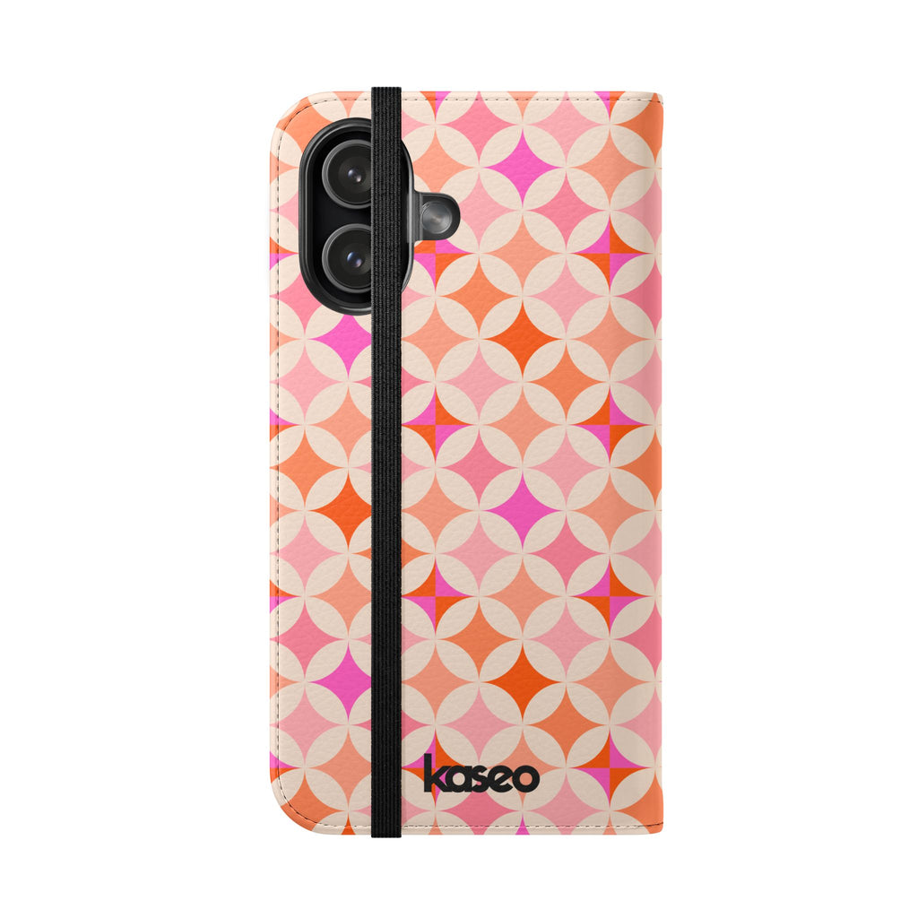 Retro Tile - Flip Phone Case