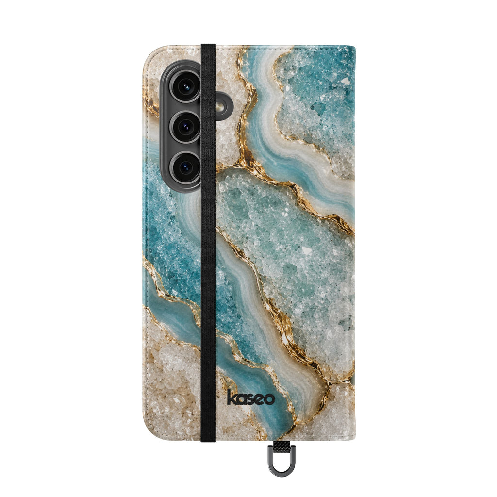 Crystal Aqua - Flip Phone Case