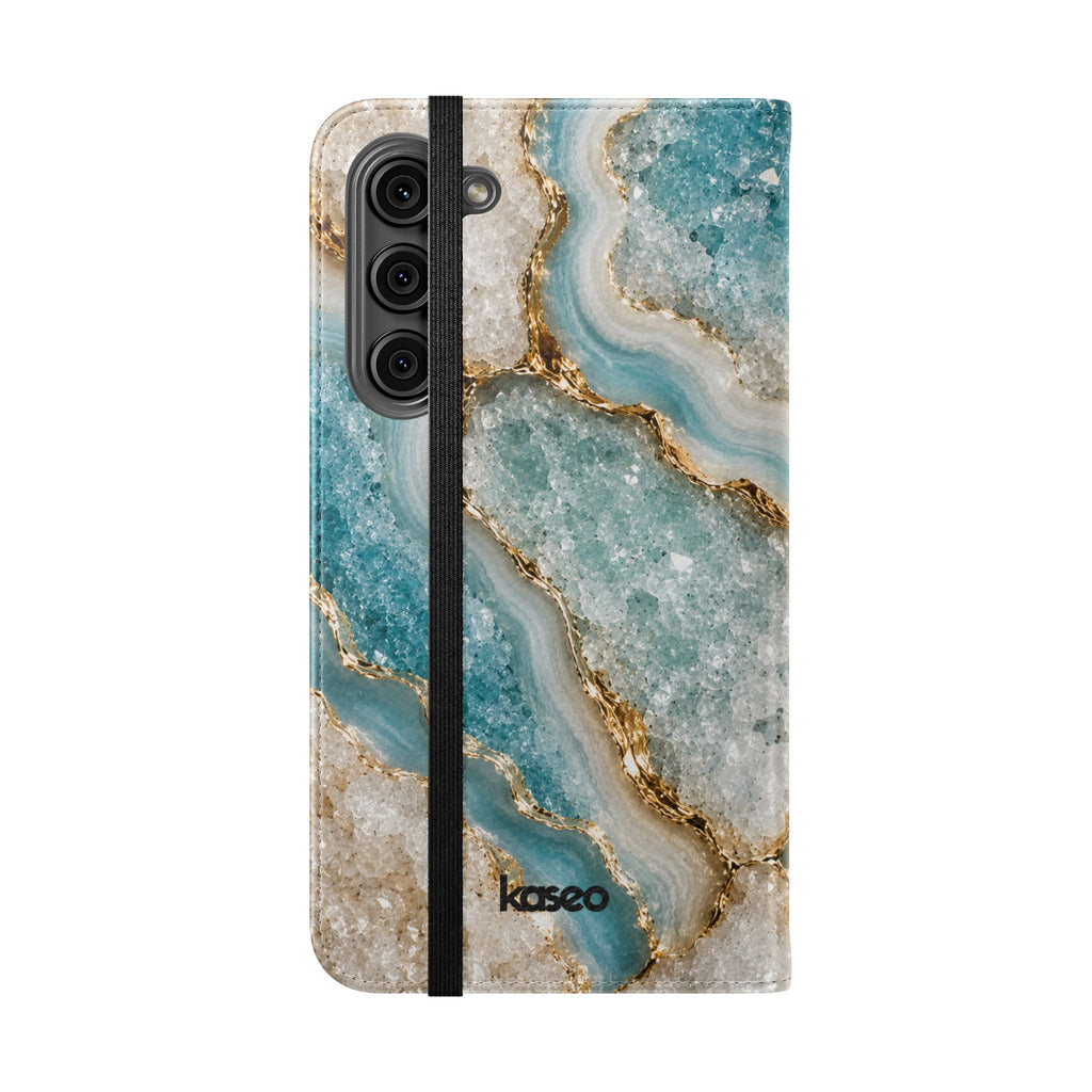 Crystal Aqua - Flip Phone Case