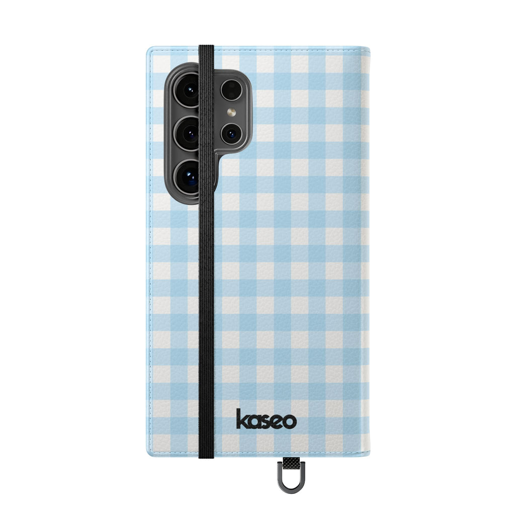 Gingham Sky - Flip Phone Case