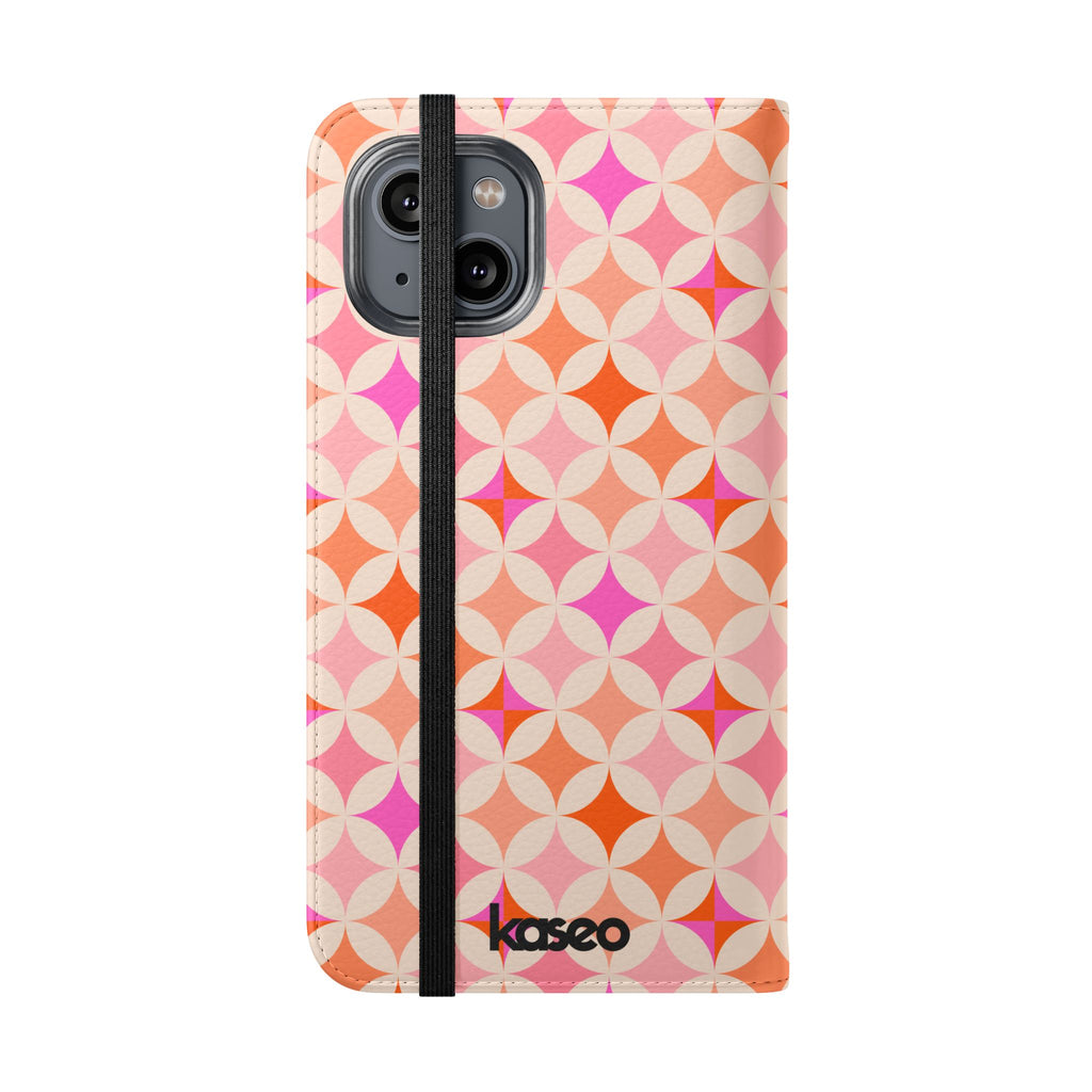 Retro Tile - Flip Phone Case
