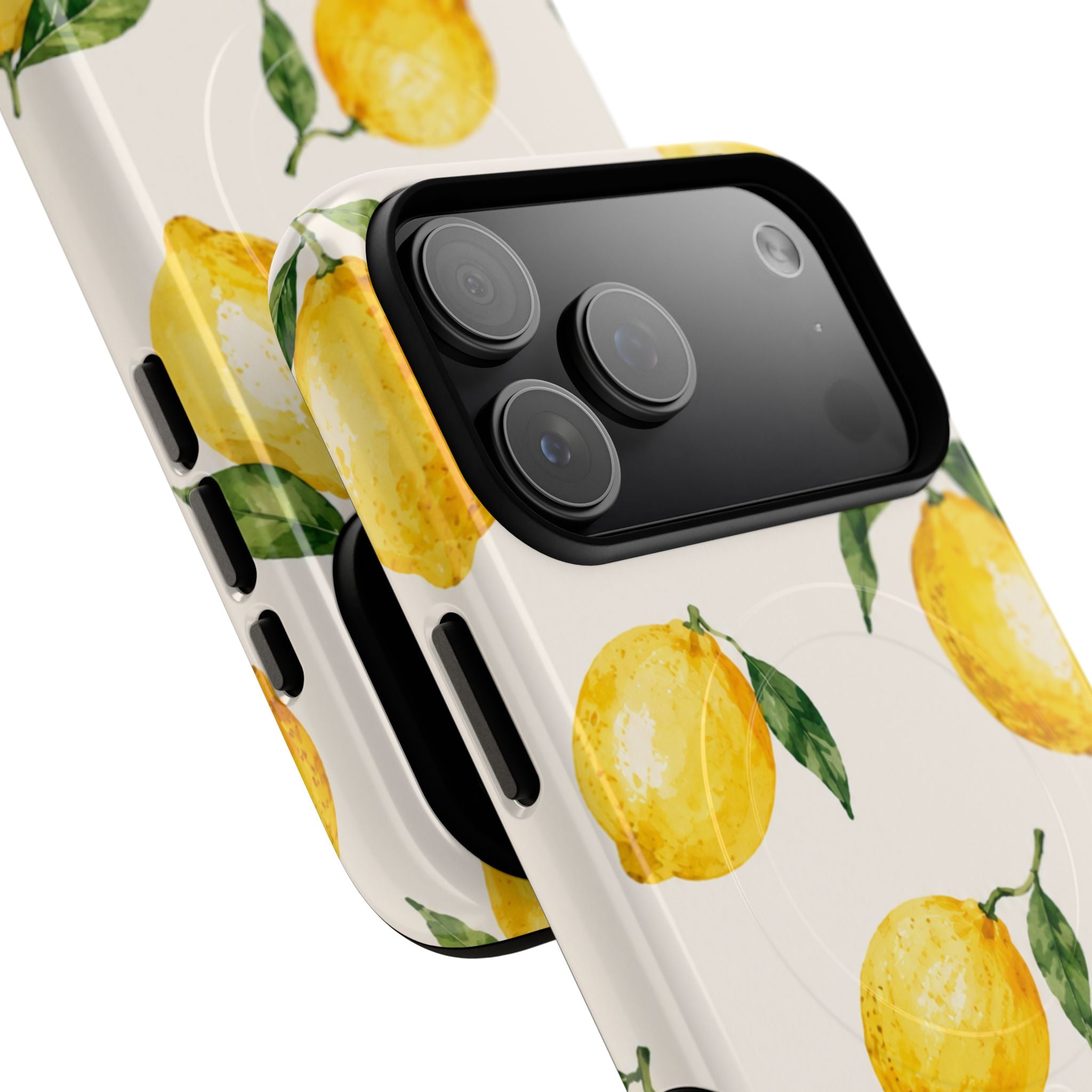 Amalfi Limone lemon print MagSafe-compatible phone case