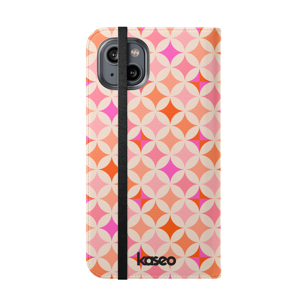 Retro Tile - Flip Phone Case