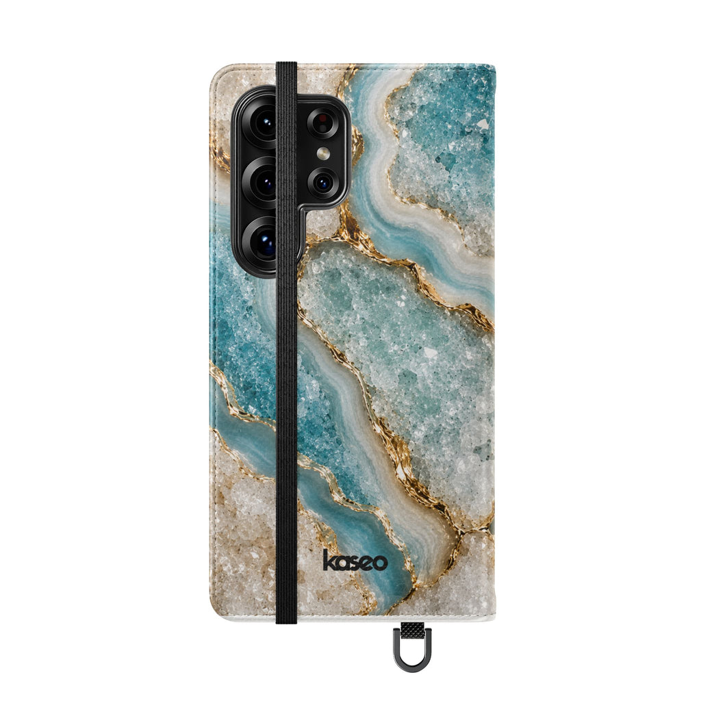 Crystal Aqua - Flip Phone Case