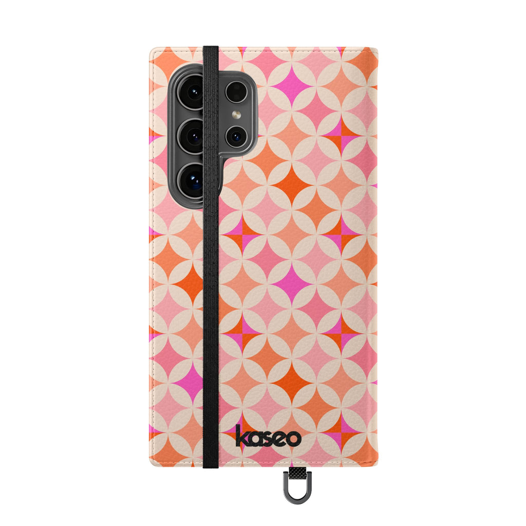 Retro Tile - Flip Phone Case