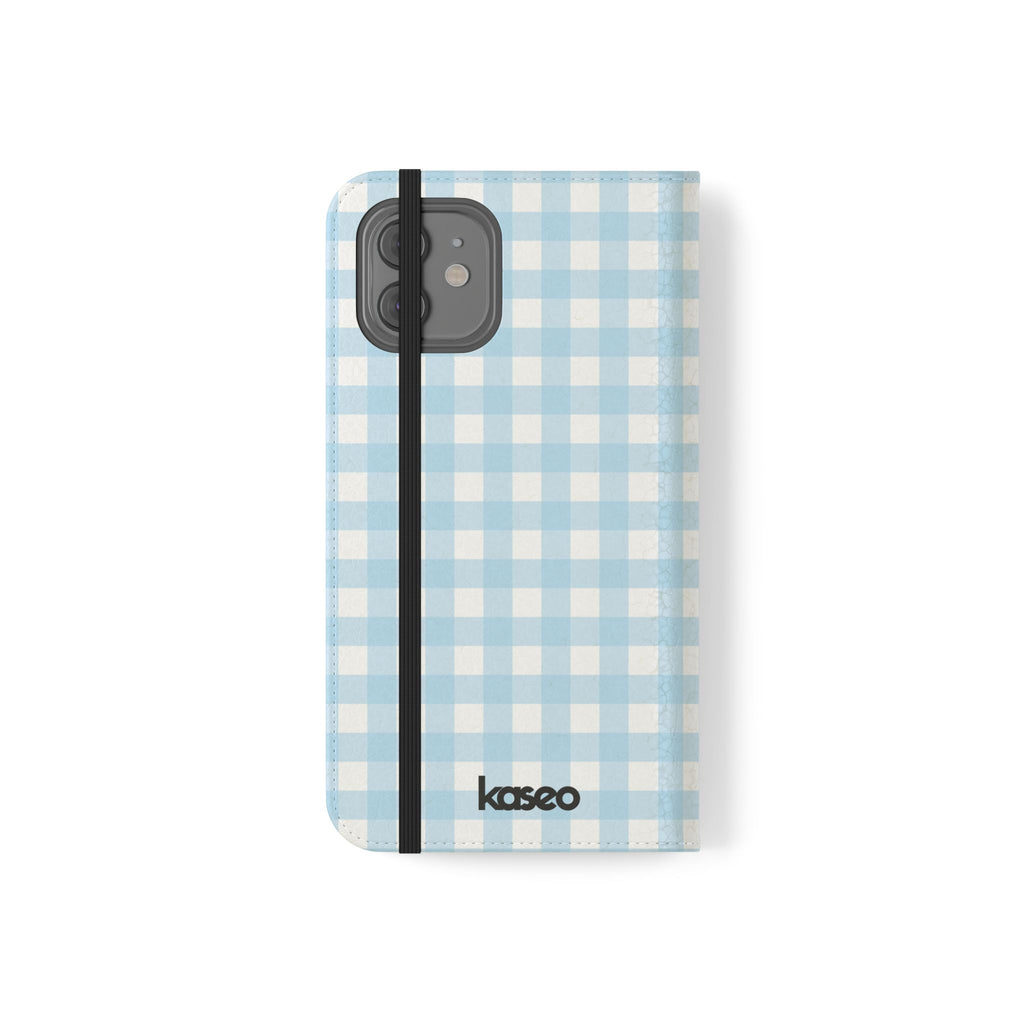 Gingham Sky - Flip Phone Case