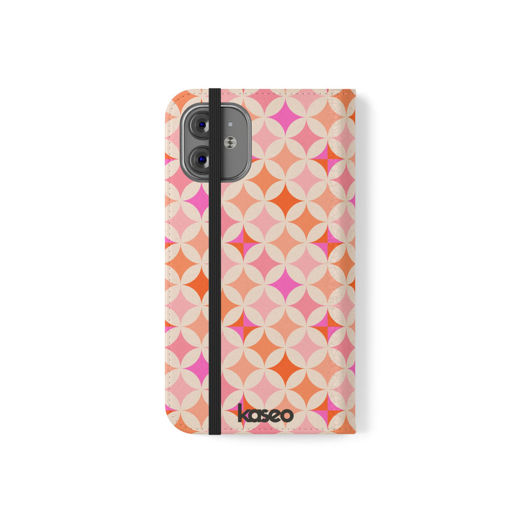 Retro Tile - Flip Phone Case
