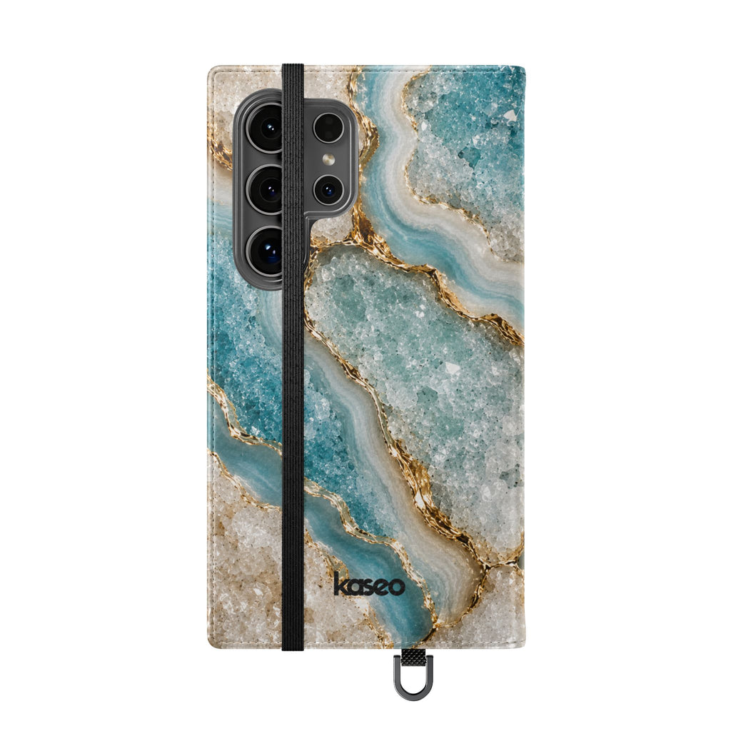 Crystal Aqua - Flip Phone Case