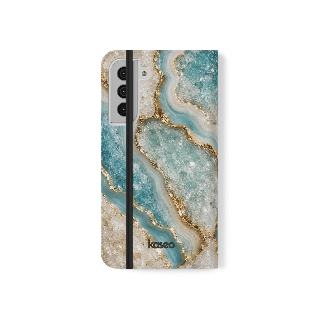 Crystal Aqua - Flip Phone Case
