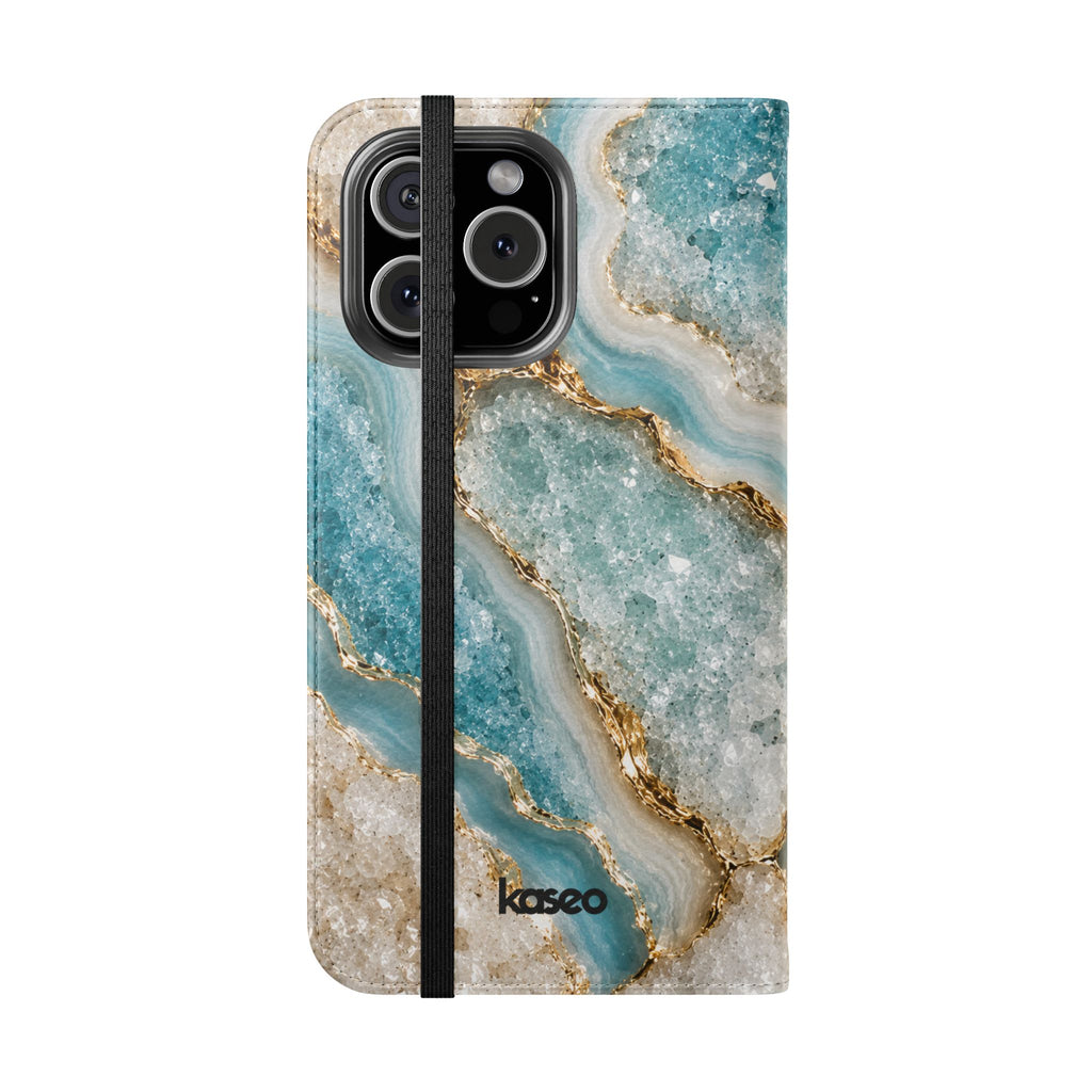 Crystal Aqua - Flip Phone Case