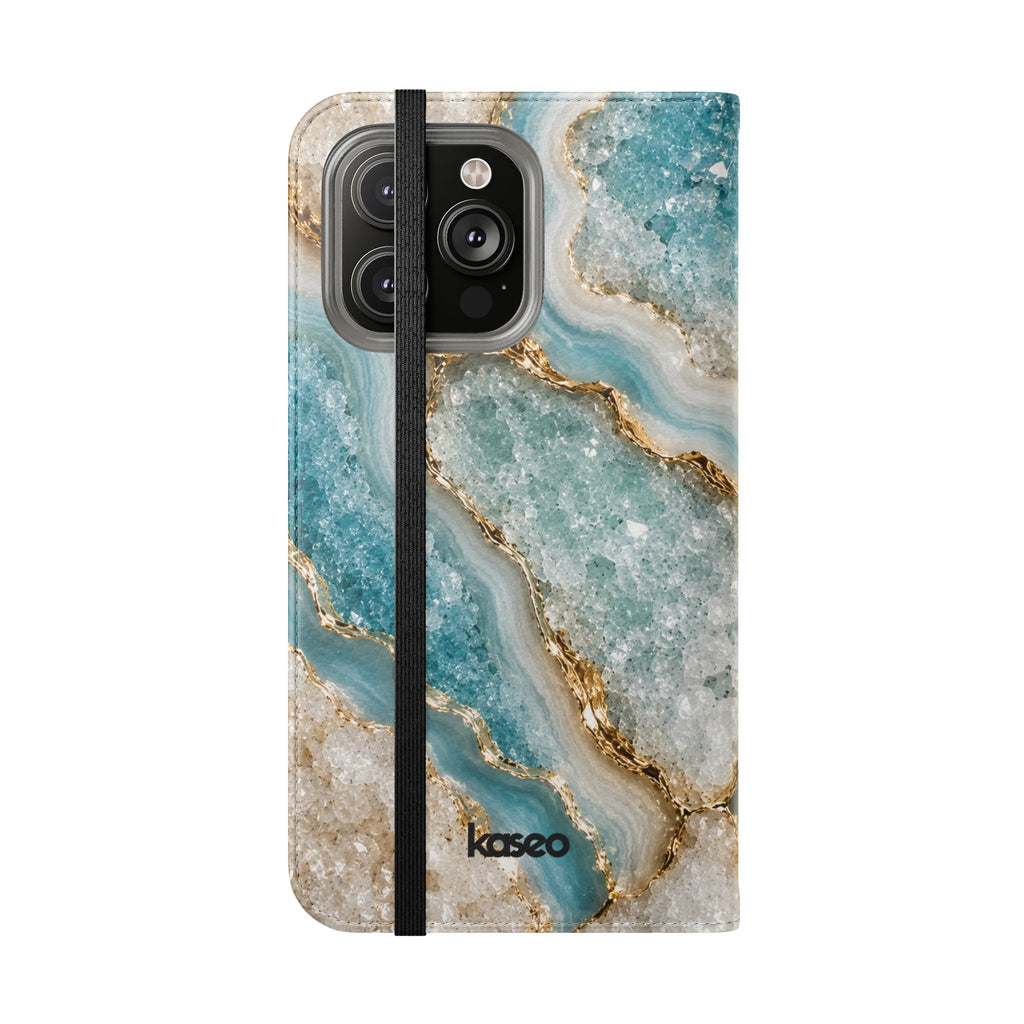 Crystal Aqua - Flip Phone Case