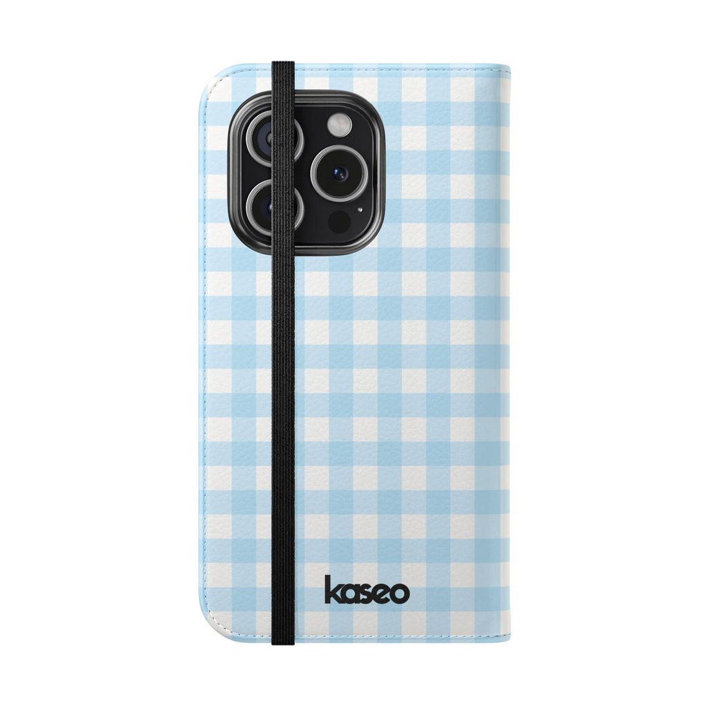 Gingham Sky - Flip Phone Case