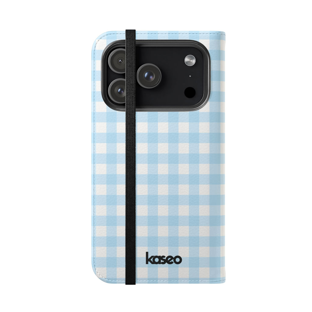 Gingham Sky - Flip Phone Case