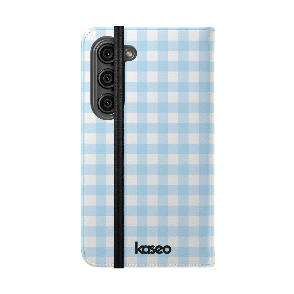 Gingham Sky - Flip Phone Case