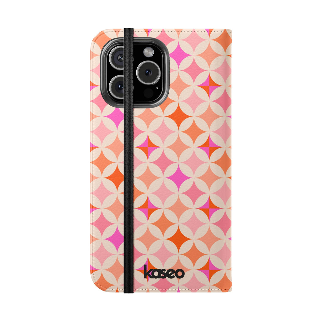 Retro Tile - Flip Phone Case