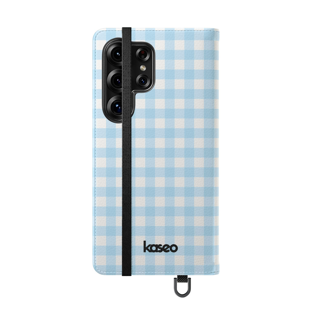 Gingham Sky - Flip Phone Case