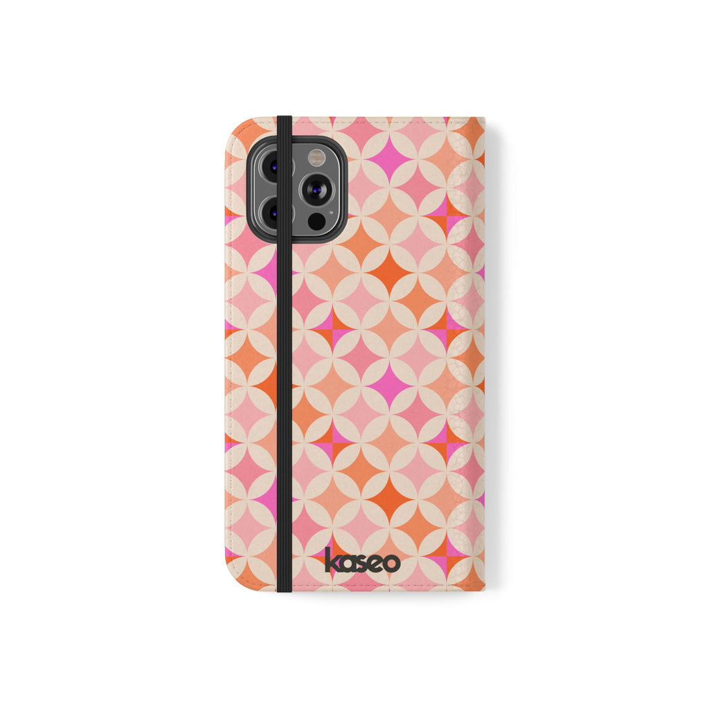 Retro Tile - Flip Phone Case