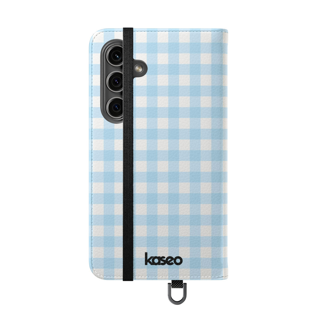 Gingham Sky - Flip Phone Case